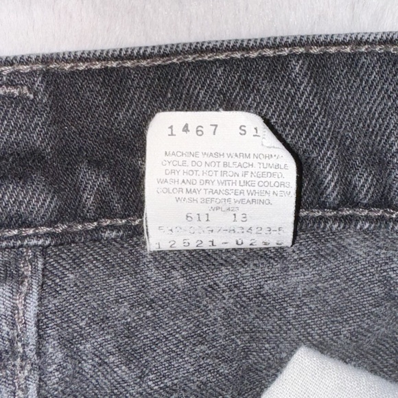 Levi’s Vintage 90s 512 Black Faded Jeans 4/25” - Picture 7 of 11